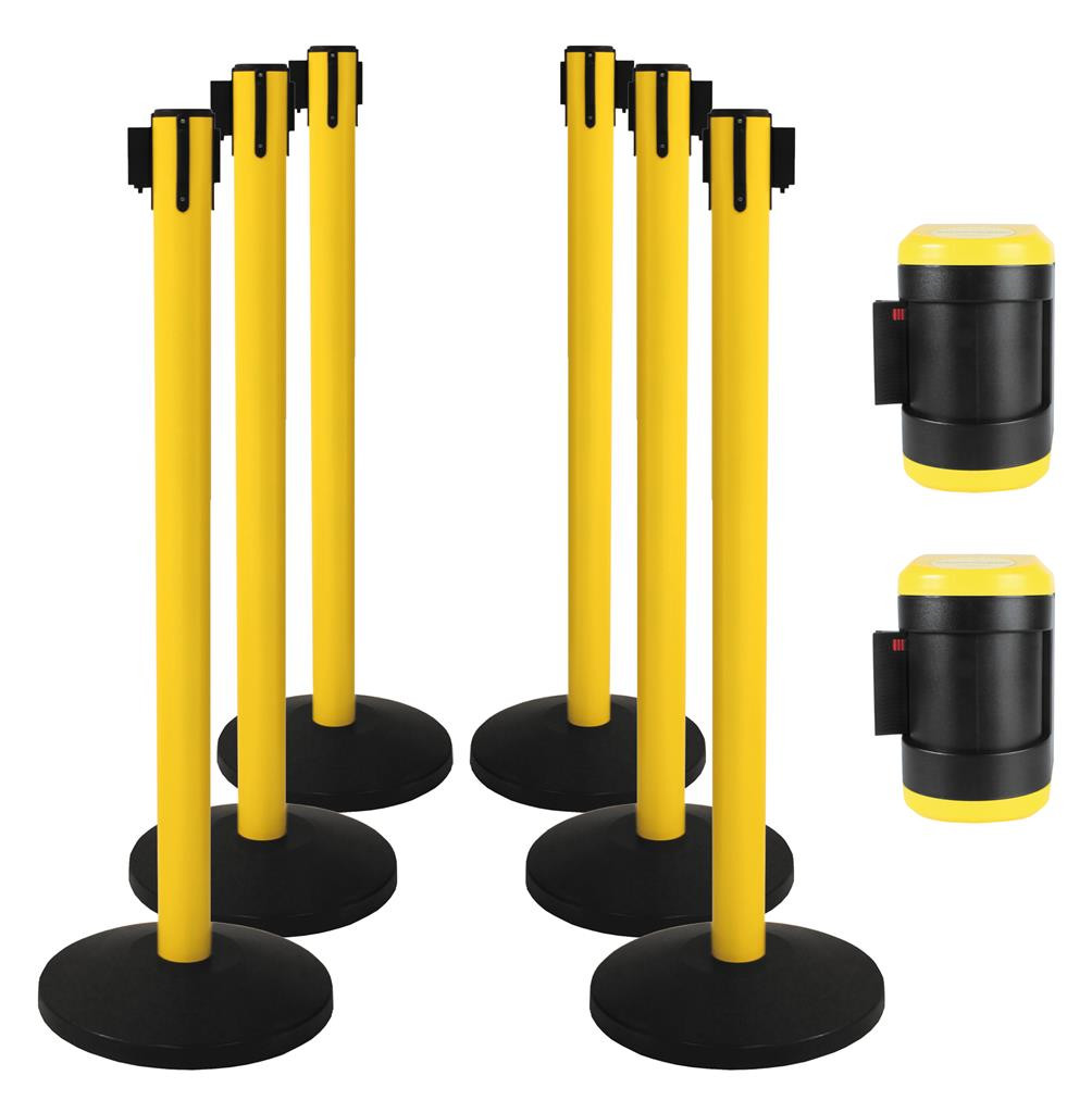 Jeu de supports de barrières + ceintures de sécurité - 8 pièces - KRAFTWERK