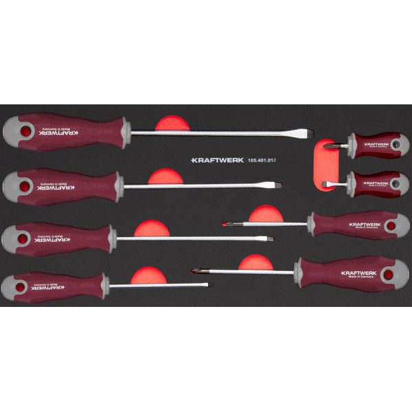 Jeu de tournevis PH - Insert 40x20 cm avec 8 outils - KRAFTWERK