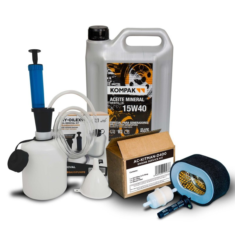 Kit d'entretien complet Groupe électrogène Diesel Kompak, ITC Power, Black&Decker