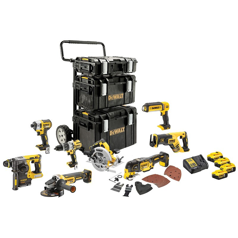 Kit Premium 8 outils XR 18V 5Ah - DCK853P4-QW - DEWALT