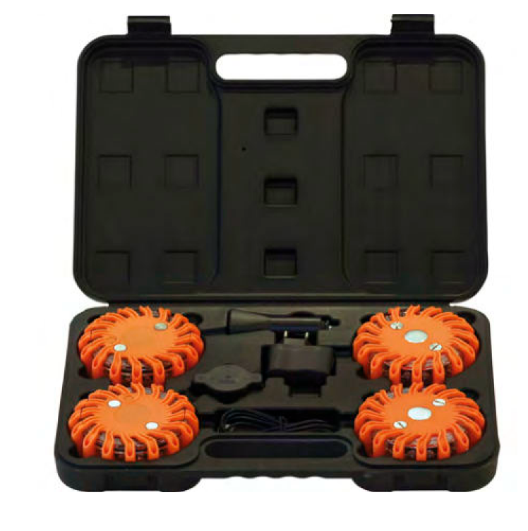 Lampe d?avertissement orange LED, rechargeable - KRAFTWERK