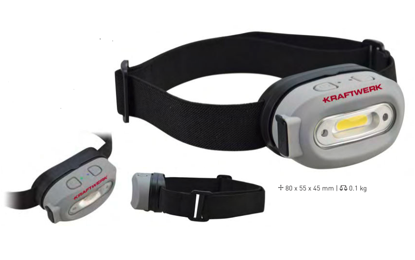 Lampe frontale à LED H260, rechargeable - KRAFTWERK