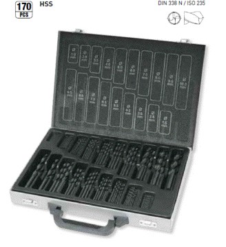 Magasin de 170 Forets HSS 1-10 mm - KRAFTWERK