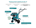 Motoculteur essence KS 4HP-70 - 5 CV - Labourage largeur 50/70 cm / profondeur ? 27 cm - Könner & Shönen