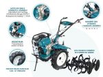 Motoculteur essence KS 9HP-1350G-3 (500) - 9 CV - Labourage largeur ? 134 cm / profondeur ? 35 cm - Könner & Shönen