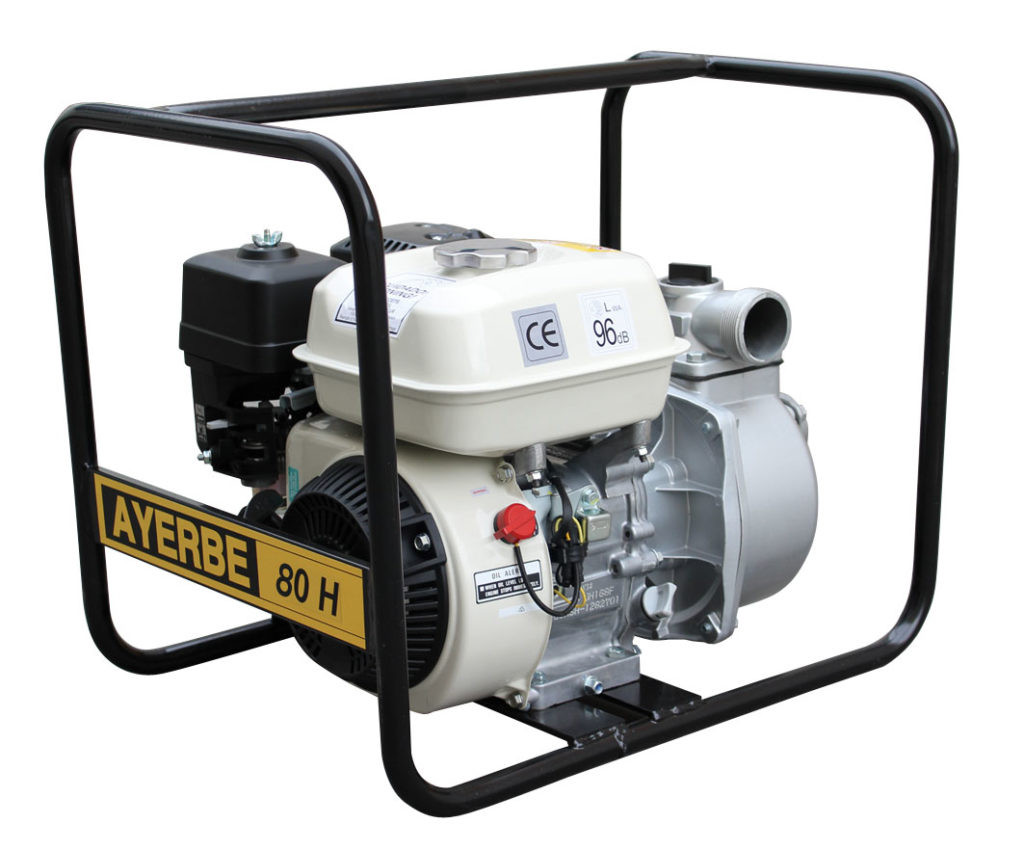 Motopompe Basse pression auto-amorçante AY-80-H - Essence Honda - eaux claires - 60 m³/h - AYERBE