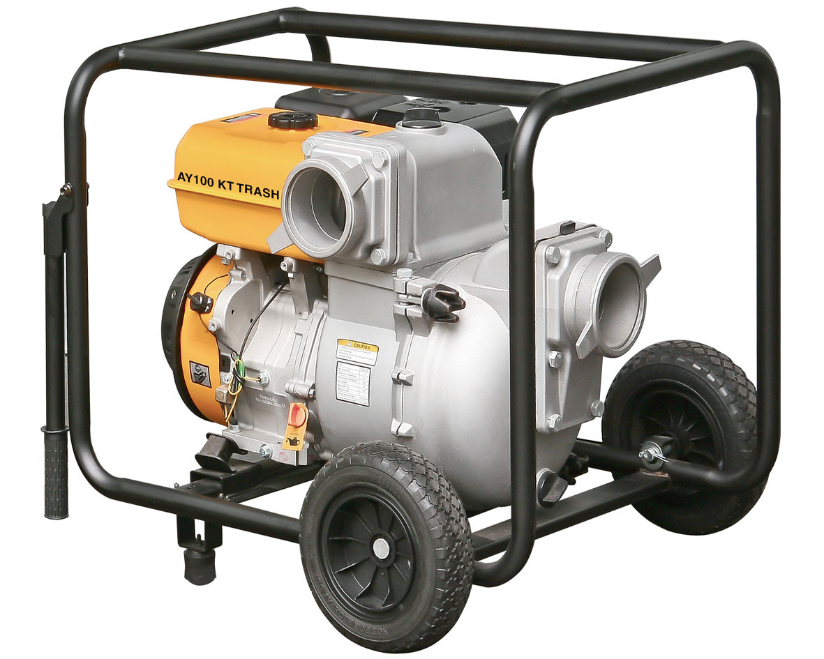 Motopompe bâtiment auto-amorçante AY-KT-100 TRASH - Essence Kiotsu - Eaux chargées - 100 m³/h - AYERBE
