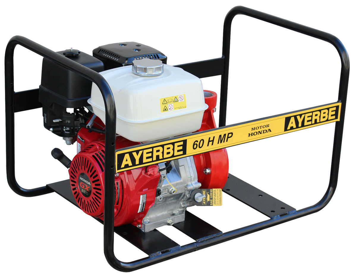 Motopompe centrifuge moyenne pression AY-H-60-MP - Essence Honda - eaux claires - 60 m³/h - AYERBE