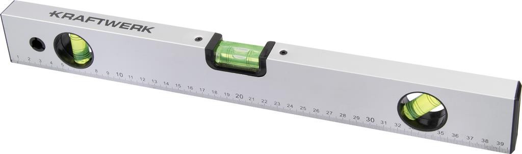Niveau à bulle en alu 400 mm 2 fioles - KRAFTWERK
