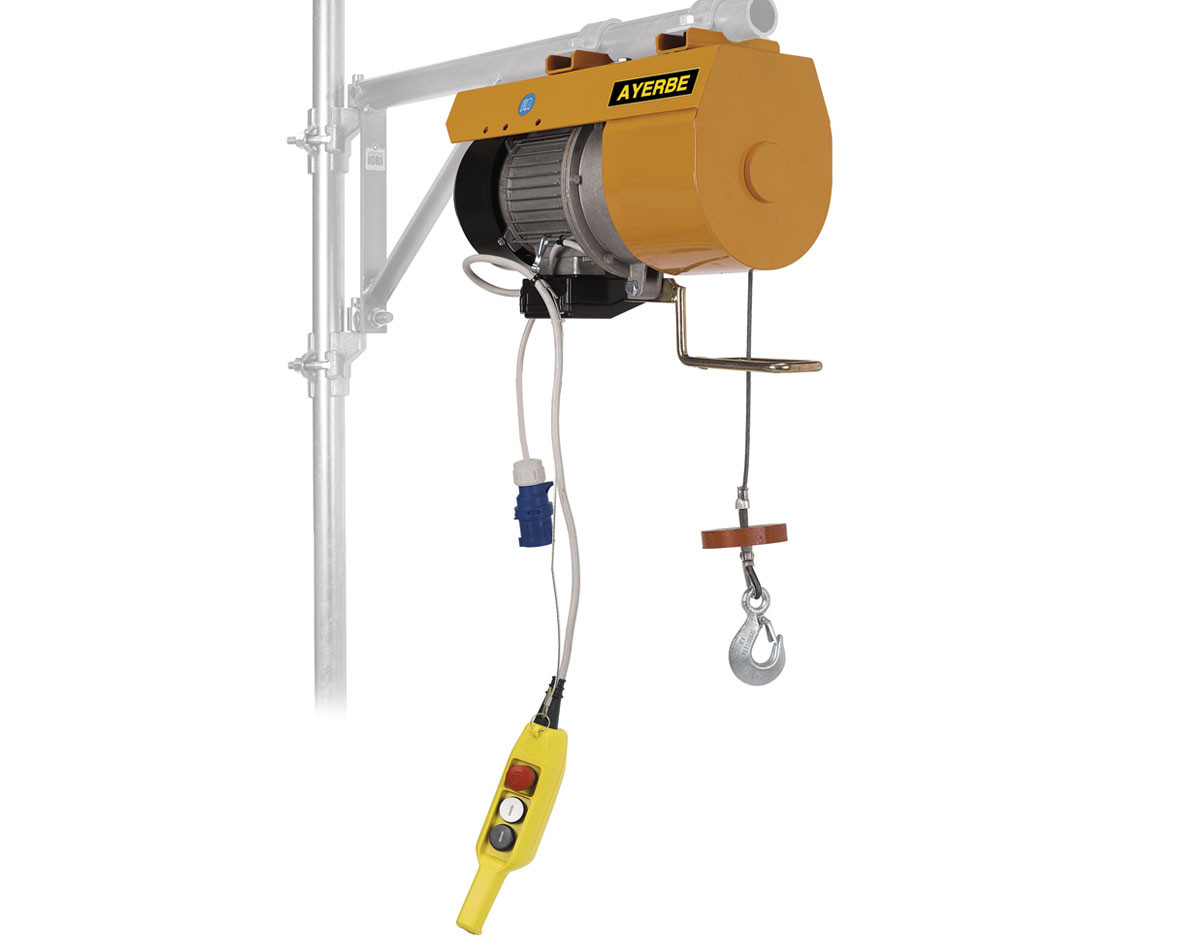 Palan électrique AY-200-EPX- RAPID - Capacité 200 kg /40 m - 1450W - 230V - AYERBE