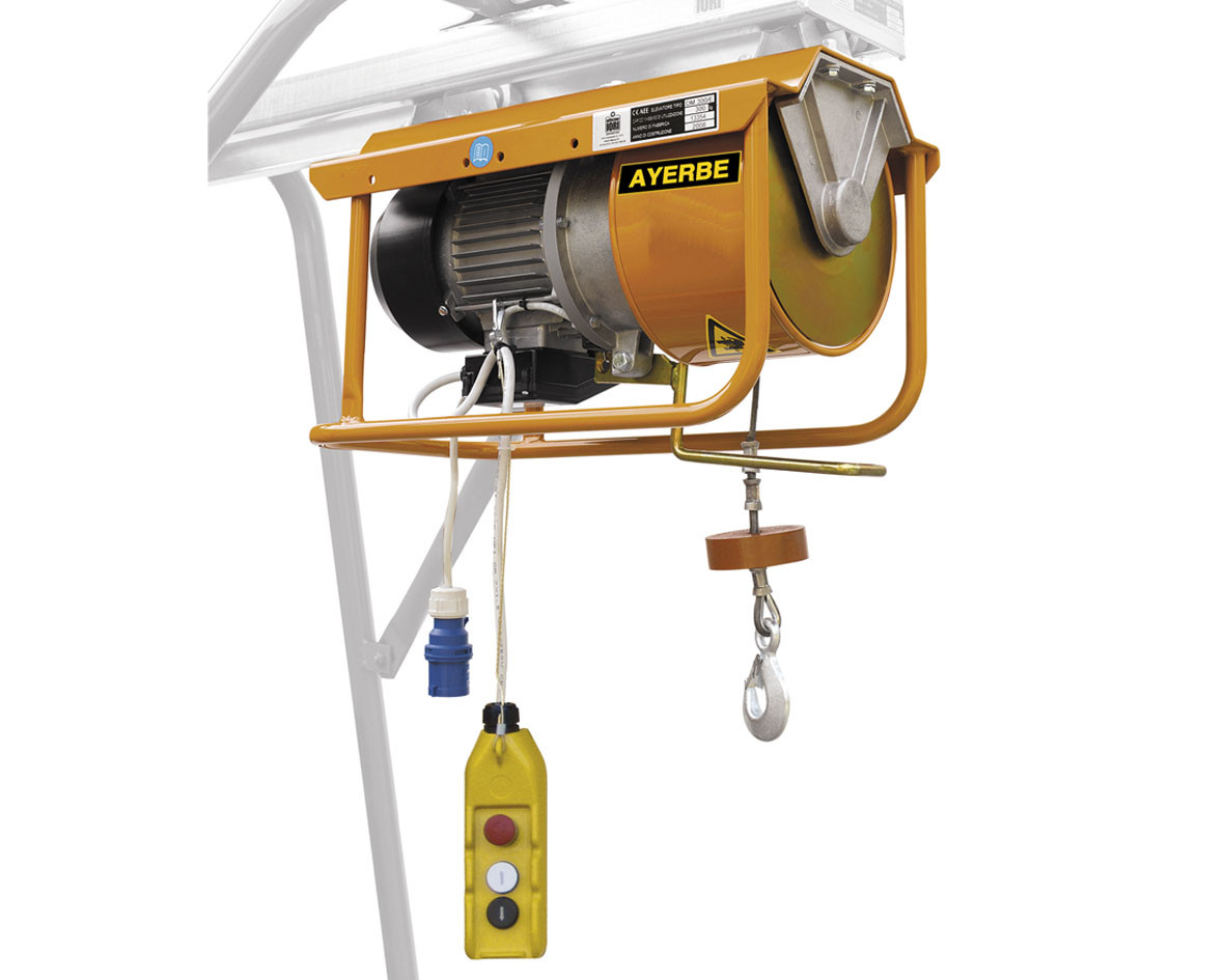 Palan électrique AY-300-EPX - Capacité 300 kg /25 m - 1450W - 230V - AYERBE