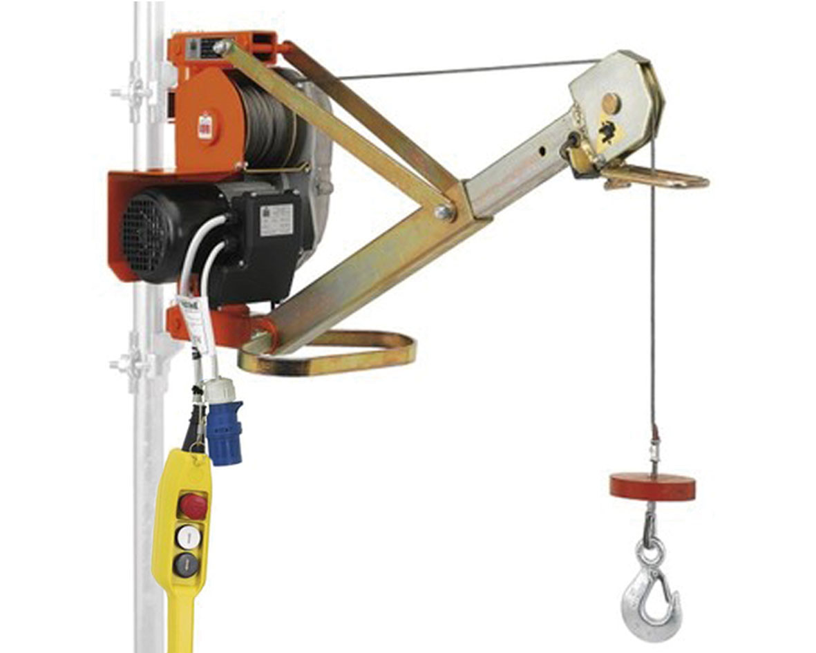 Palan grue électrique AY-200-GR - Capacité 200 kg - 18 m - 750W - 230V - AYERBE