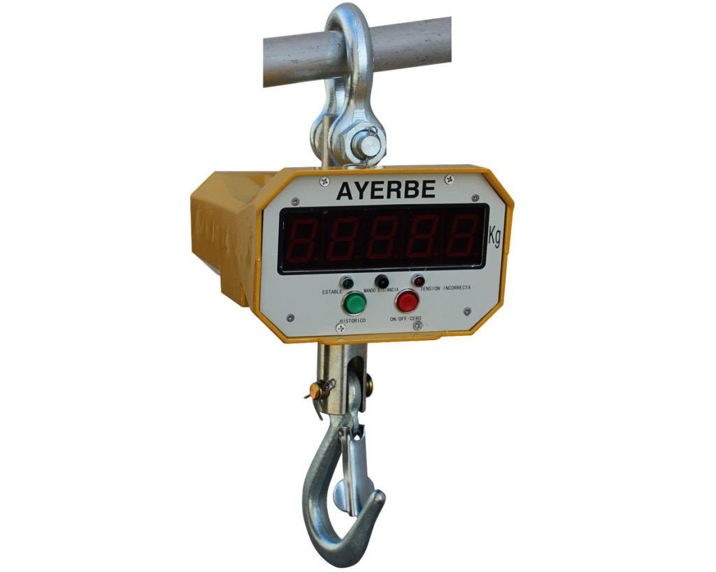 Peson crochet peseur avec télécommande AY-10TN - Capacité max 10000 kg - AYERBE