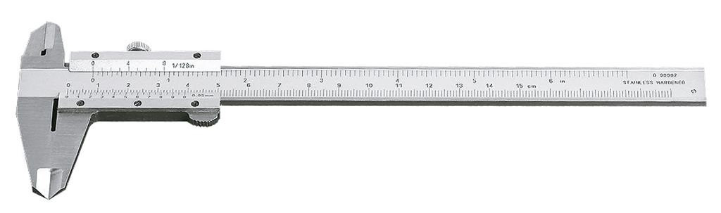 Pied à coulisse 150 mm/0.05 mm x 1/128" - KRAFTWERK