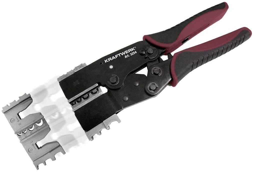 Pince à sertir et à cliquet à changement rapide - 12 pièces - KRAFTWERK