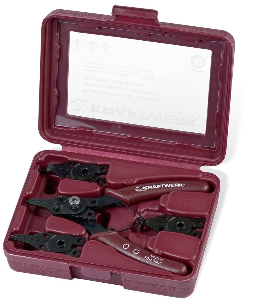 Pince combinée 4-en-1 pour circlips - KRAFTWERK