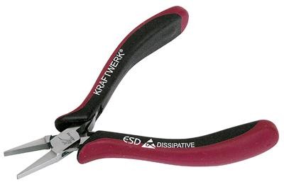 Pince électronique à bec plat lisse KW Hightech - 115 mm - KRAFTWERK