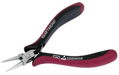 Pince électronique à bec rond KW hightech - 115 mm - KRAFTWERK
