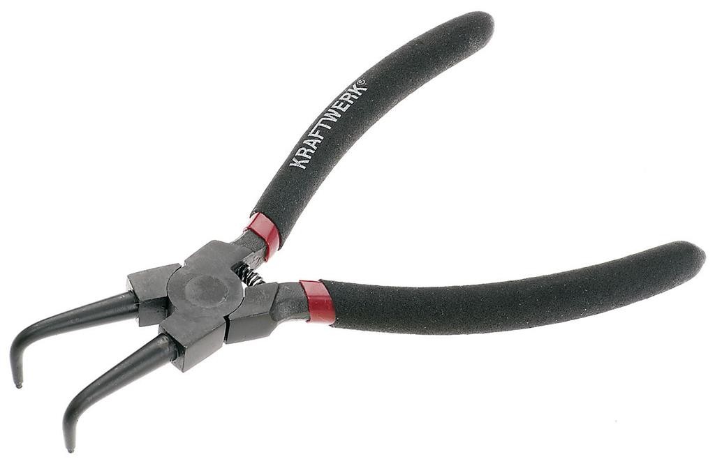 Pince pour circlips intérieurs, à pointes fermantes à 90° - KRAFTWERK