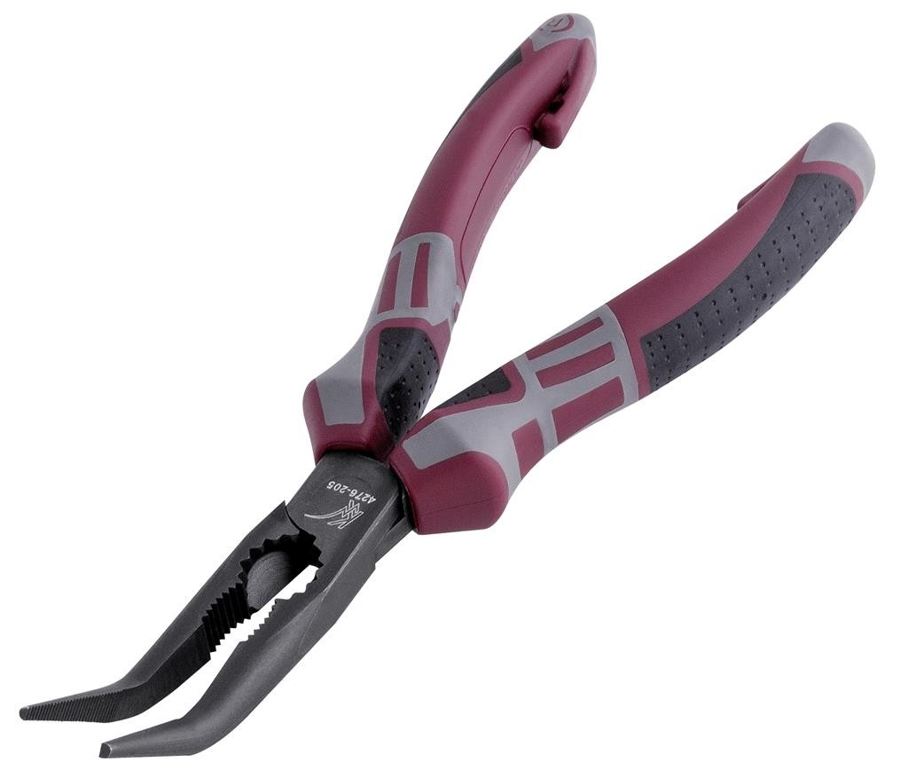 Pince téléphone à bec demi-rond, coudé 45° Hightech - 205 mm - KRAFTWERK