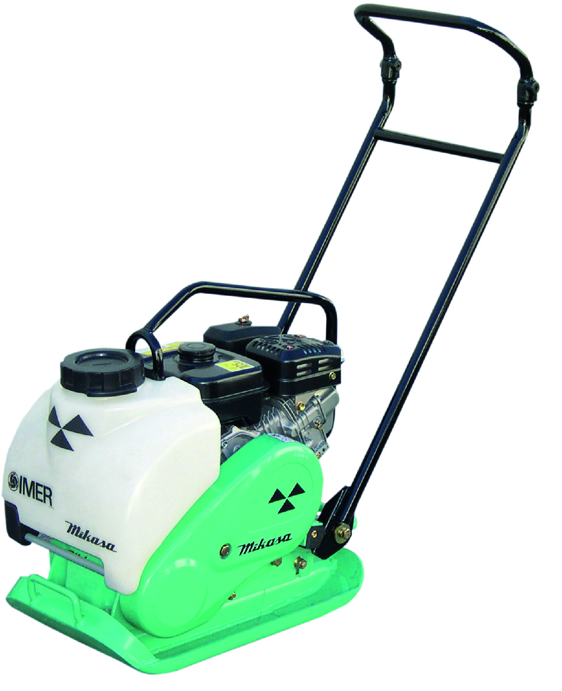 Plaque vibrante MVC-F60H-VAS un sens de marche Essence, 2.3 kW/3.1ch,10.1 KN, 3.3 m/sec², semelle 570x350 mm, 80 kg, IMER FRANCE