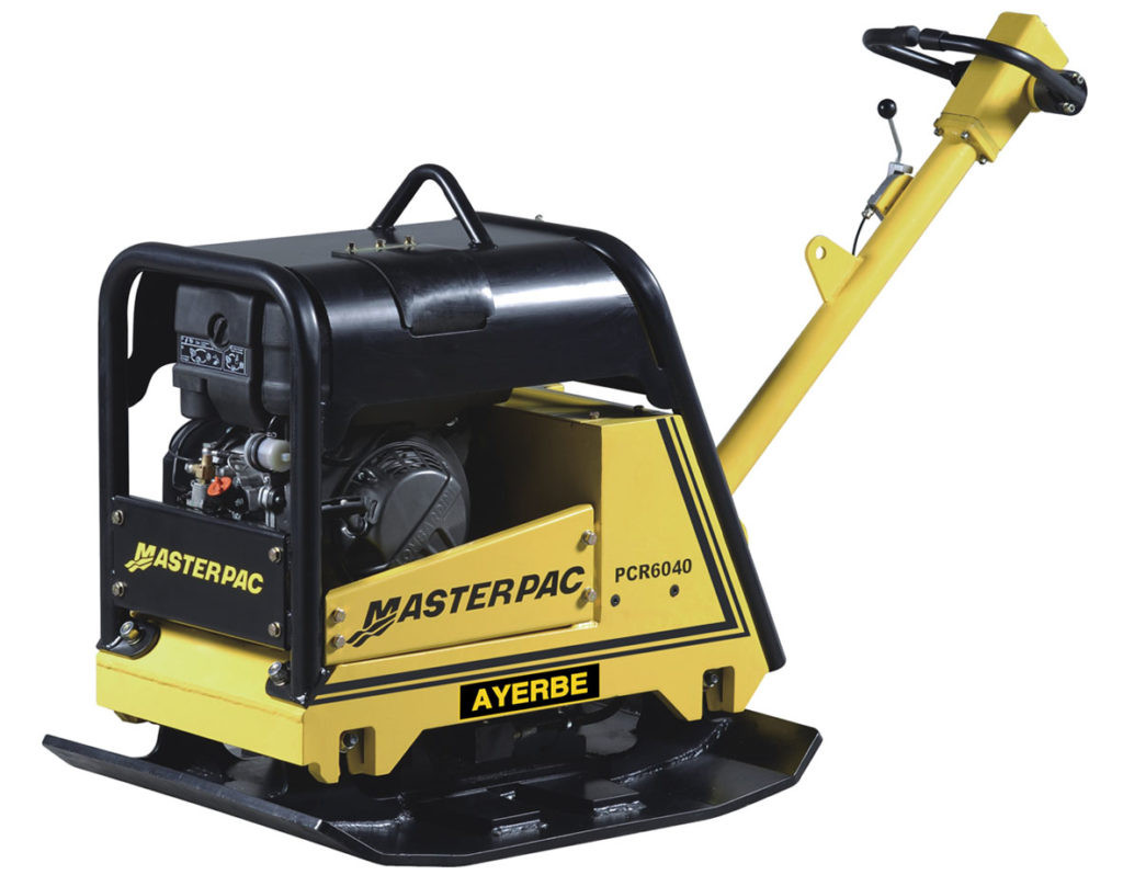 Plaque vibrante réversible AY-6040-RPC - Moteur Honda essence 9 CV - 40 KN - Plaque 900x600 mm - 355 kg - AYERBE