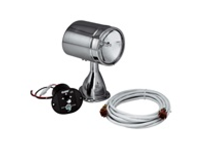 Projecteur de pont 5'' motorisé 12V - inox - MARINCO BEP