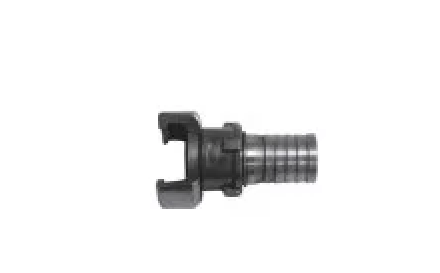 Raccord pompier en aluminium Ø 25 mm avec verrou à douille cannelée réduite - Filetage gaz - IMER France