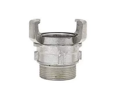 Raccord pompier en aluminium Ø 75 mm sans verrou fileté côté pompe 3" - Filetage gaz - IMER