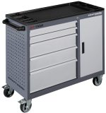 Servante d'atelier BT1100 - 5 tiroirs 60x40 cm sans outils + 1 armoire - KRAFTWERK