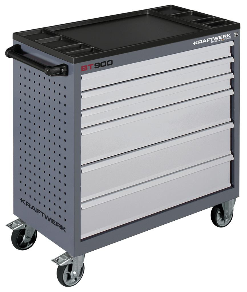 Servante d'atelier BT900 - 6 tiroirs 80x40 cm sans outils - KRAFTWERK