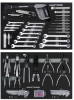 Servante d'atelier LT700 LT LINE - 7 tiroirs avec 337 outils - KRAFTWERK