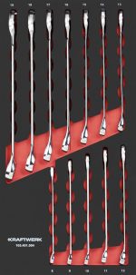 Servante d'atelier PT800 PRO LINE 7 tiroirs avec 103 outils - KRAFTWERK