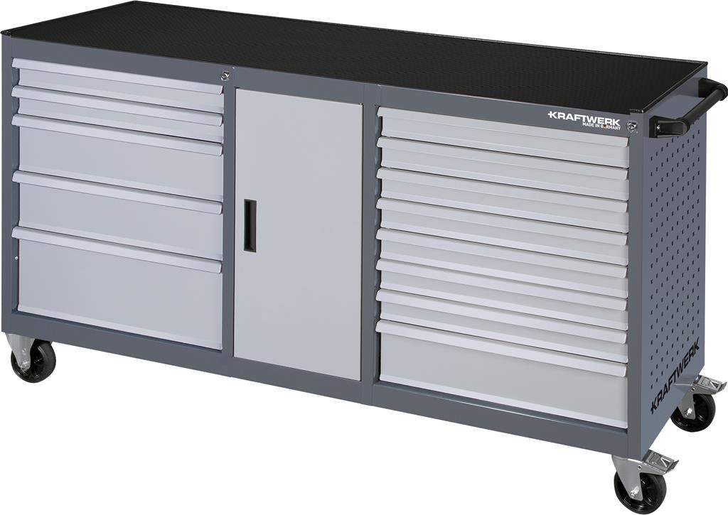 Servante d'atelier XXL BT1800 LINE - 13 tiroirs sans outils + 1 armoire - KRAFTWERK