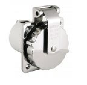 Socle mâle étanche 2 pôles + terre 16A 230V - inox- Prises et rallonges de quai - MARINCO BEP