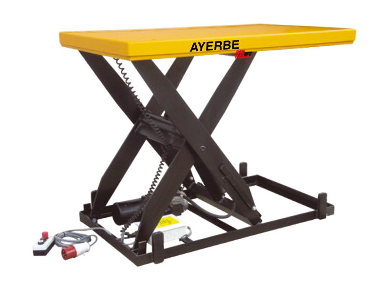 Table élévatrice hydraulique AY-1100-EMH - Electrique 400V - Charge utile 1000 kg - AYERBE