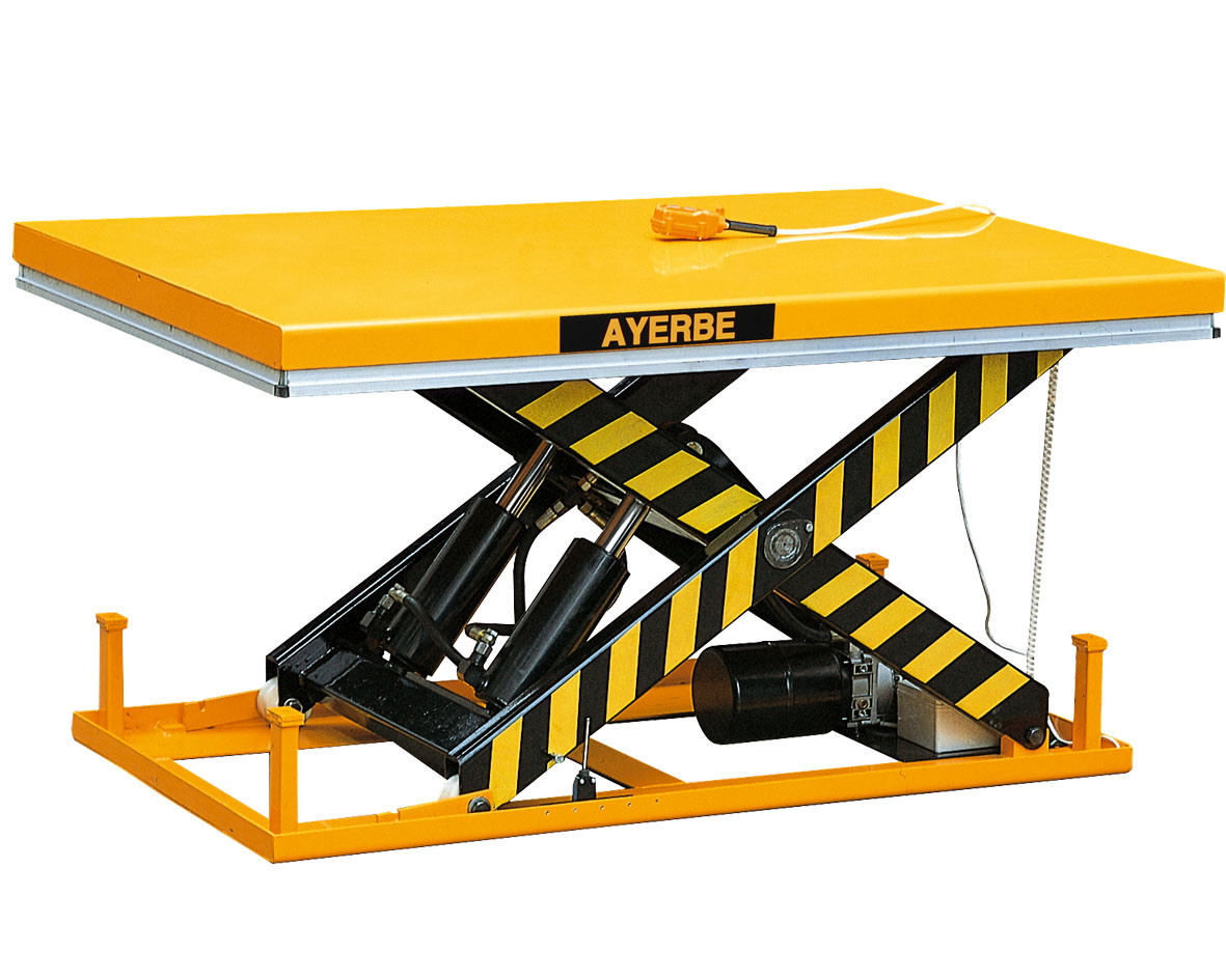 Table élévatrice hydraulique AY-4000-EMH - Electrique 400V - Charge utile 4000 kg - AYERBE