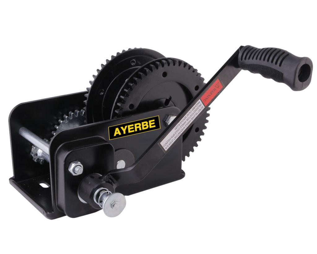 Treuil manuel AY-1100KG-BLACK - Capacité max 1130 kg - AYERBE