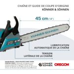 Tronçonneuse à essence KS CS31G-18 - Chaine 45 cm - Konner & shonen