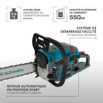 Tronçonneuse à essence KS CS31G-18 - Chaine 45 cm - Konner & shonen