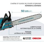 Tronçonneuse à essence KS CS31G-20 - Chaine 50 cm -Konner & shonen