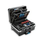 Valise à outils en polypropylène ORCA avec roulettes et poignée télescopique - sans outils - B&W