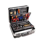 Valise BASE - Mallette à outils robuste en ABS sans outils - Version élastique - B&W