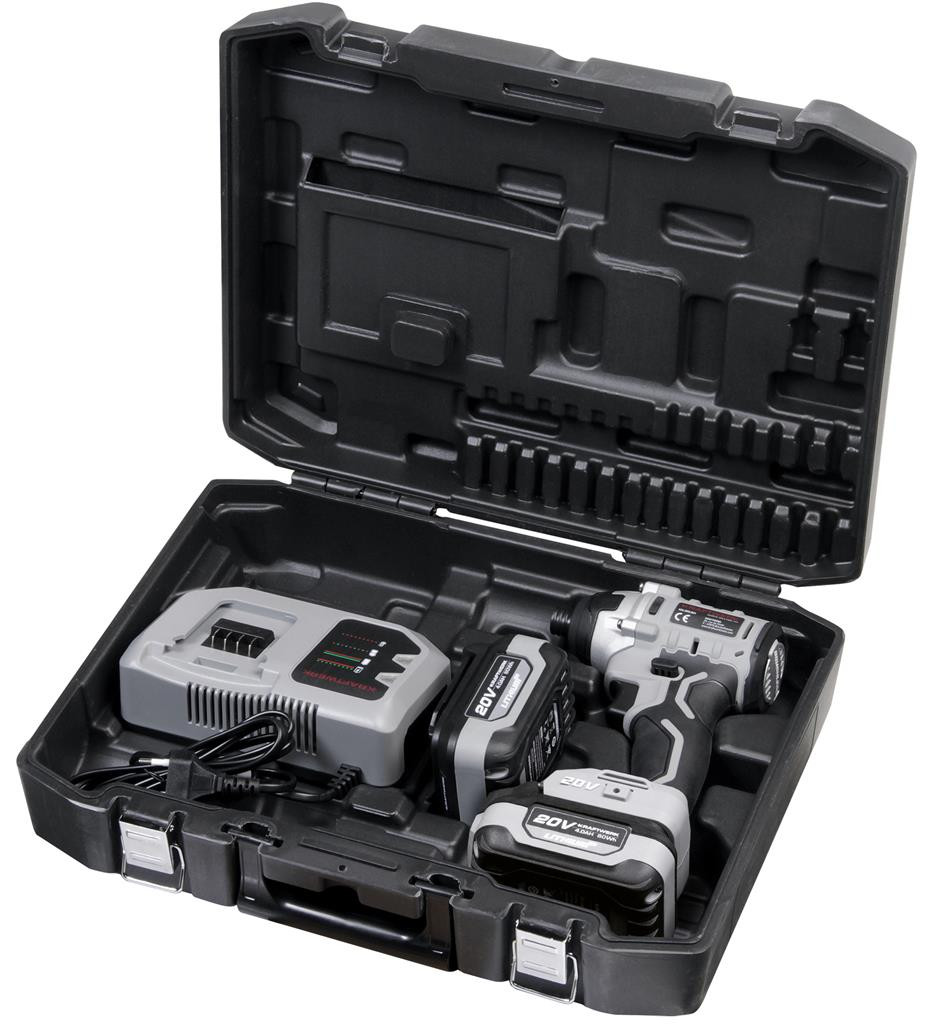 Visseuse sans fil 20V 4Ah 200Nm - 2 batteries - 1 chargeur - KRAFTWERK