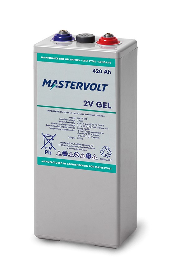 Batterie Mastervolt - MVSV GEL 2V - 420Ah
