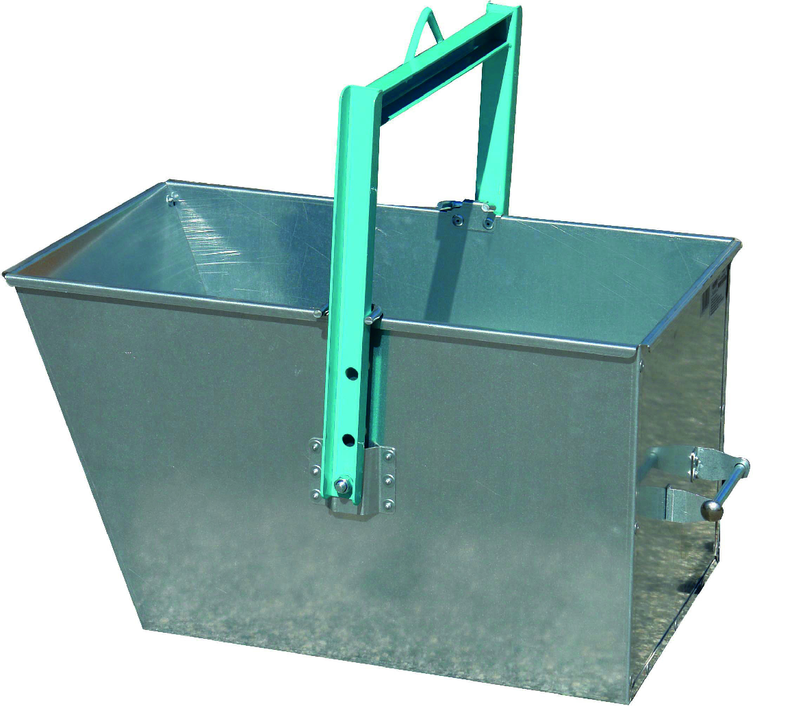 Benne trapézoïde pour treuil, Elévateur - capacité 120 L - IMER FRANCE