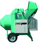 Bétonnière hydraulique à chargeur BIO 400 + Pelle tractée - Triphasé 400 V - Malaxage 320 L - 89 dB(A) - 1035 kg - IMER FRANCE