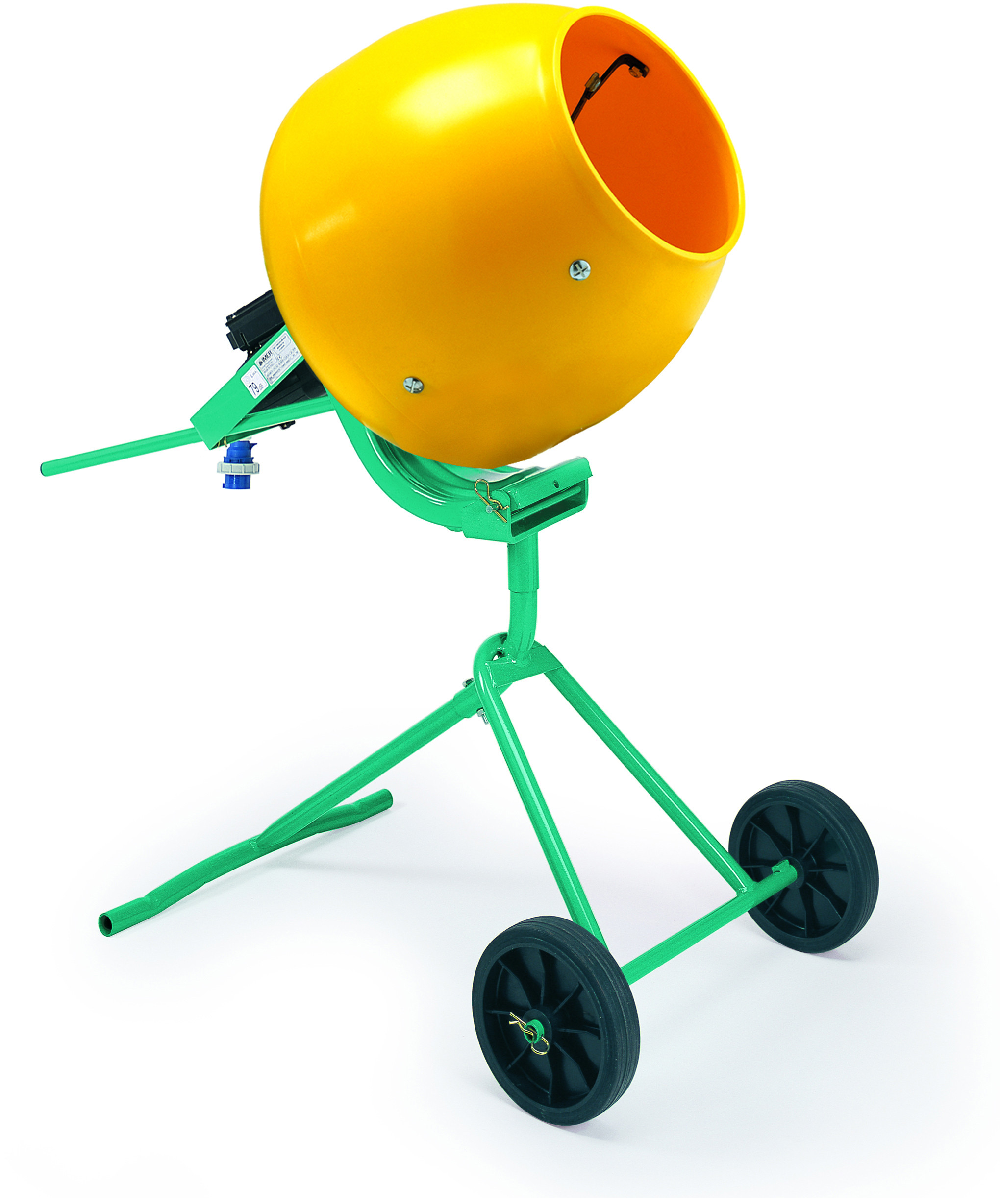 Bétonnière Minibeta Electrique monophasé 230 V - Cuve plastique - 100 L - Capacité 1/2 sac 35 kg - 63 dB(A) - 55 kg - IMER