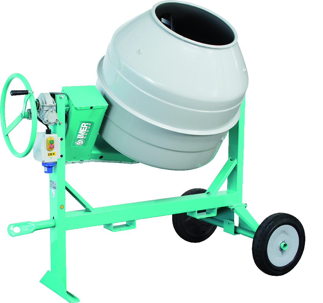 Bétonnière Syntesi S 190 Electrique - 230 V - non tractable - Malaxage 160 L - Capacité 1 sac 35 kg - 72 dB(A) - 106 kg - IMER