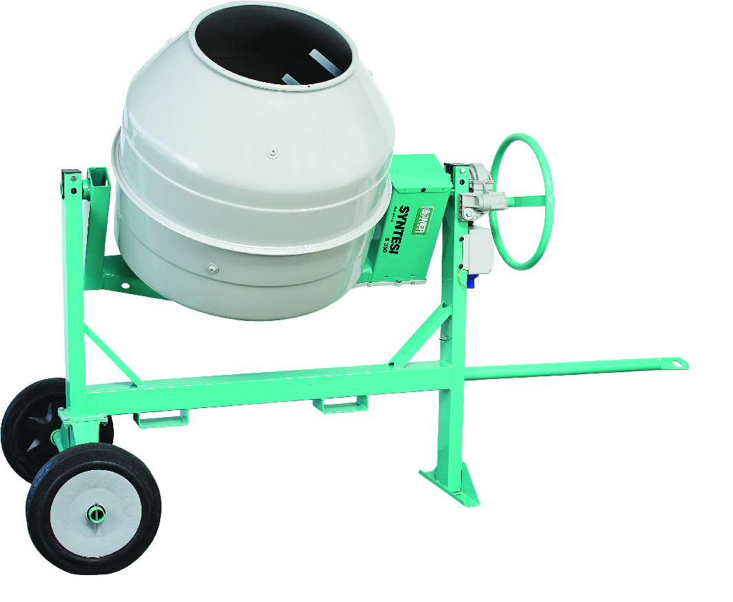 Bétonnière Syntesi S 350 Essence - Non tractable - 4.2 kW - Malaxage 280 L - Capacité 2 sacs 35 kg - 85 dB(A) - 186 kg - IMER